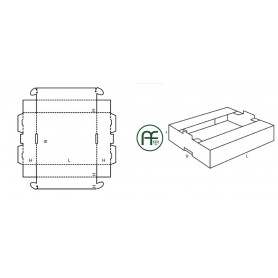 0436 Vassoio Fustellato automontante impilabile