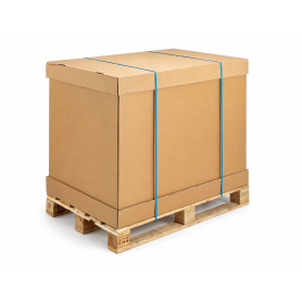 SCATOLA RINFORZATA PALLETTIZZABILE CON FONDO E COPERCHIO