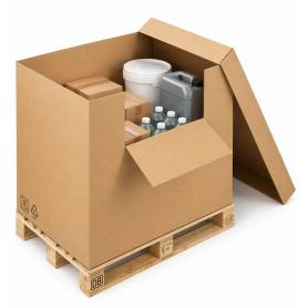 SCATOLE RINFORZATE PALLETTIZZABILI CON COPERCHIO