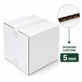 SCATOLA MODELLO AMERICANO ONDA SINGOLA COLORE BIANCO